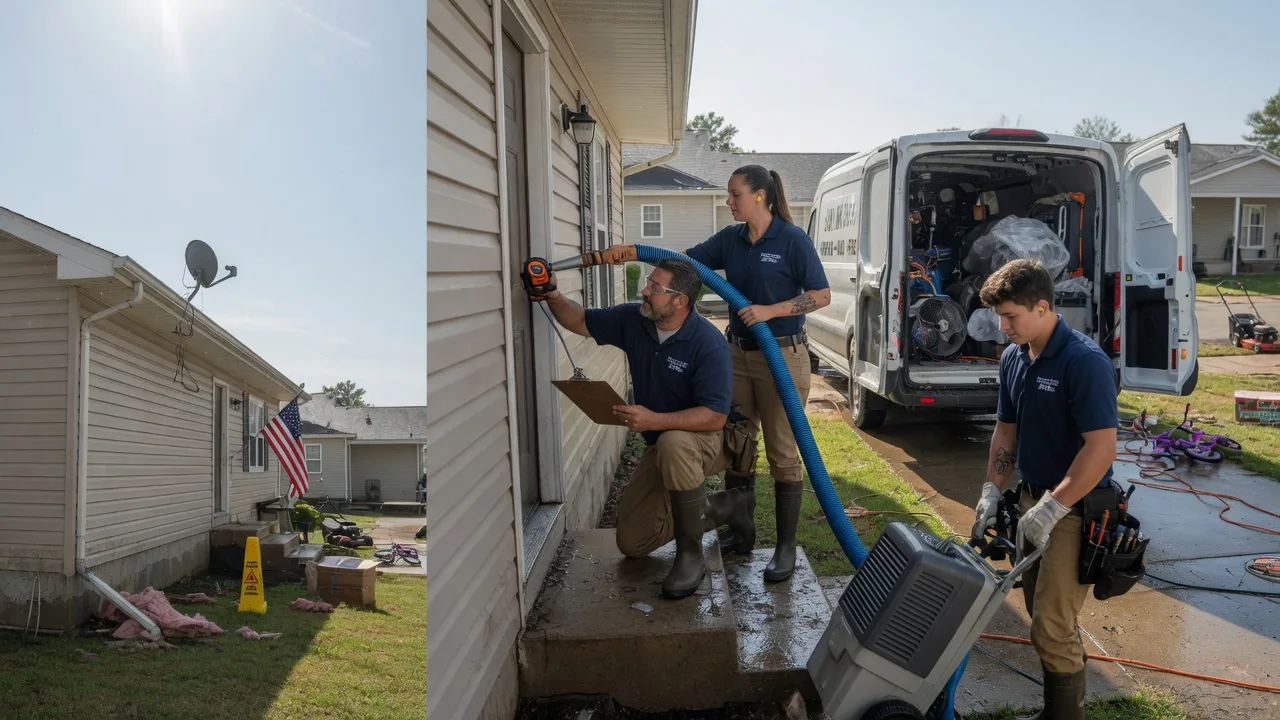 Ceiling Water Damage Restoration in Franklin, IL near me